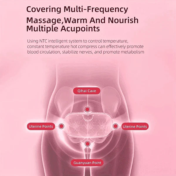 Digital Period Heating Pad & Vibrating Belt | Fast Relief for Menstrual Cramps